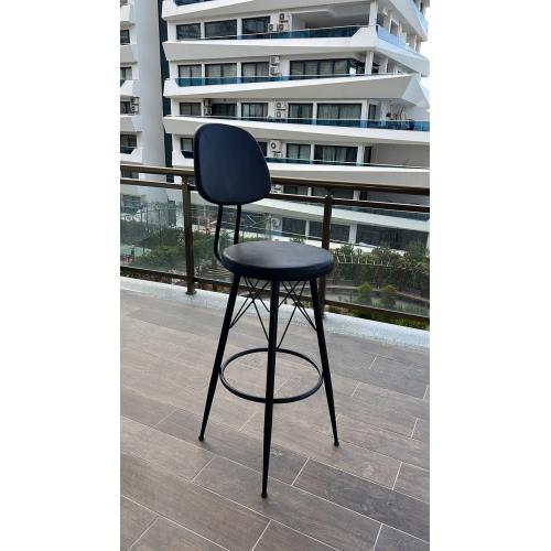 2 Black bar chairs